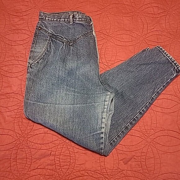 Vintage ROCKY MOUNTAIN JEANS HIGH WAIST BAREBACK WESTERN WOMENS 19/20 (33X29) - Picture 5 of 10